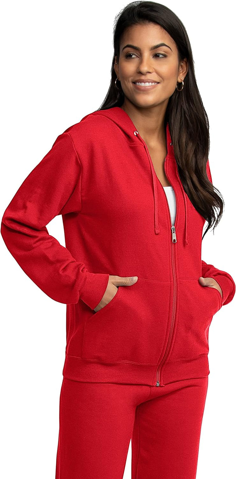 Men'S Eversoft Fleece Hoodies, Moisture Wicking & Breathable, Full Zip Hooded Sweatshirt