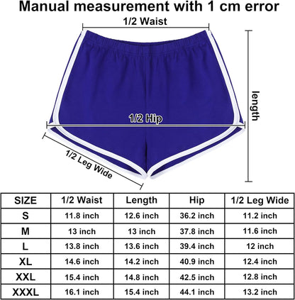 4 Pack Yoga Short Pants Cotton Sports Shorts Gym Dance Lounge Shorts Dolphin Running Athletic Shorts for Women