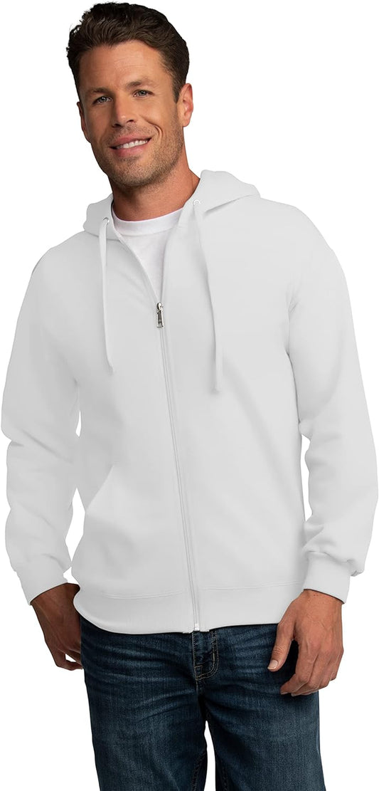 Men'S Eversoft Fleece Hoodies, Moisture Wicking & Breathable, Full Zip Hooded Sweatshirt