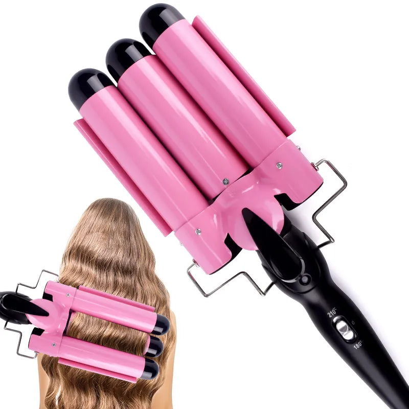 Professional Hair Curling Iron Ceramic Triple Barrel Hair Curler Irons Hair Wave Waver Styling Tools Hair Styler Wand